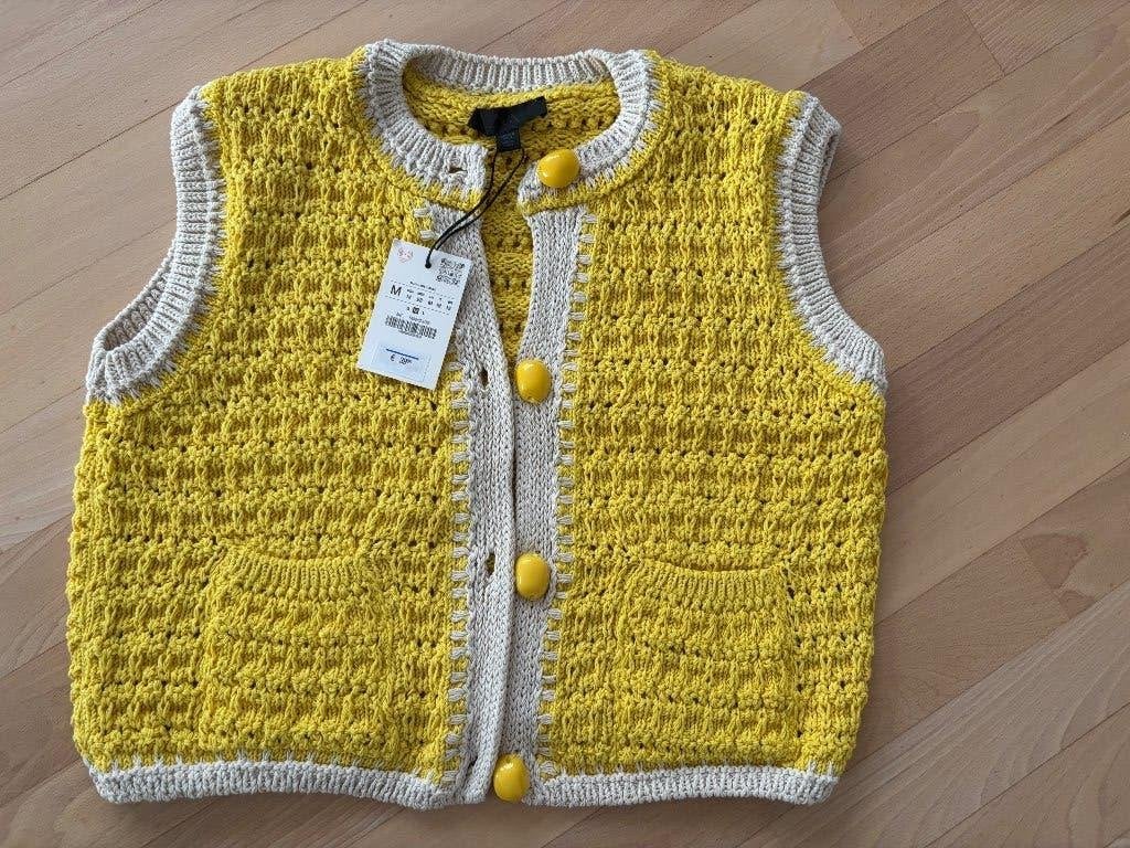 Nieuw Zara dames hesje vestje gilet geel, Maat 38/40 (M), Geel, Nieuw, Ophalen of Verzenden