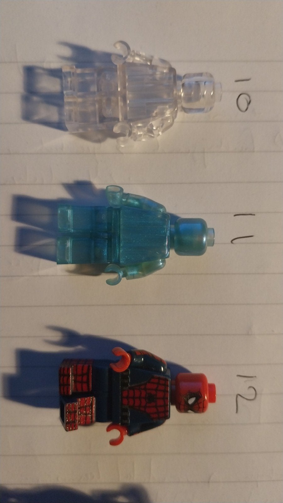 minifiguren: Transparant, Spiderman en Mandalorian, Ophalen of Verzenden, Gebruikt