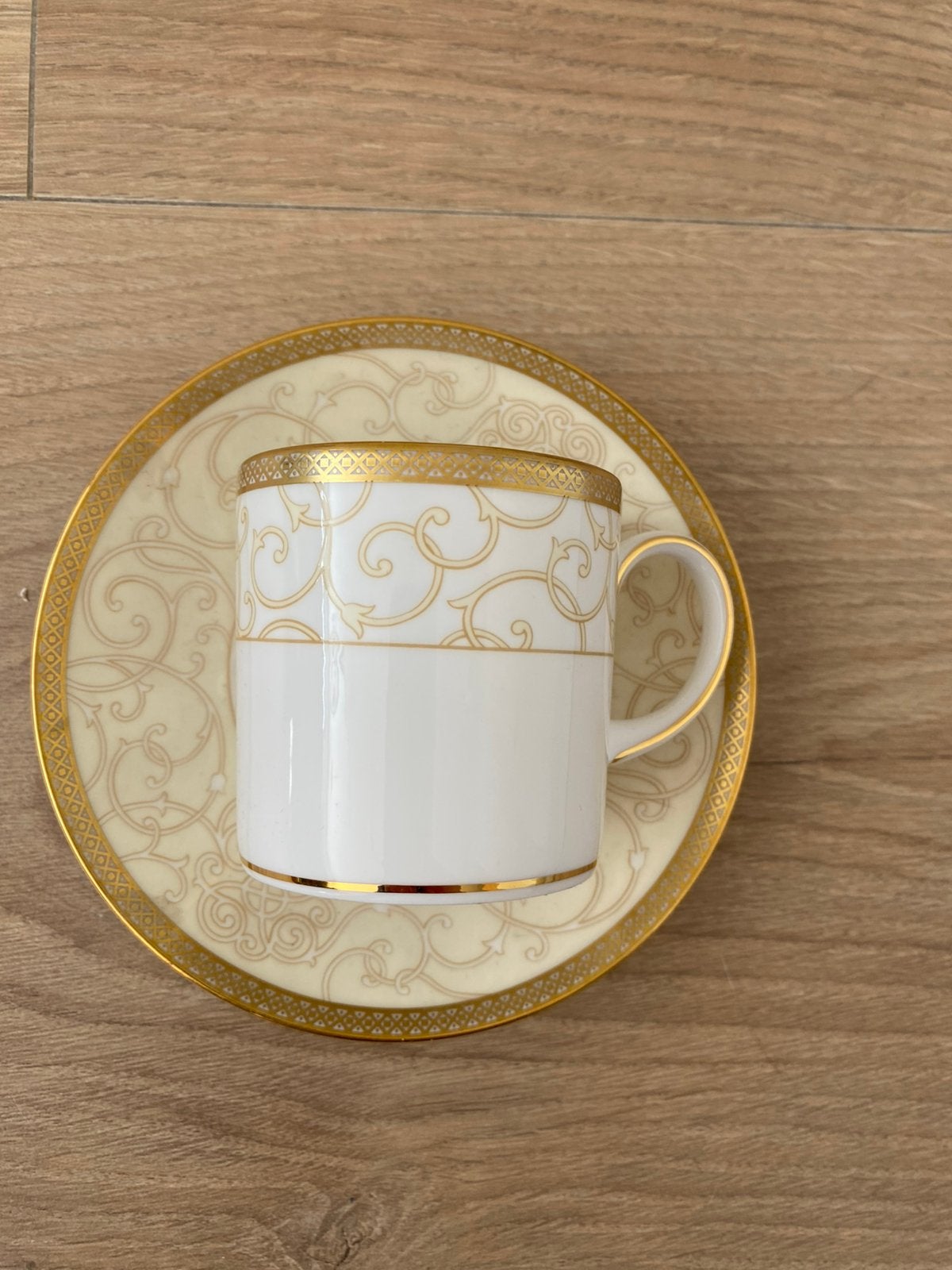 Wedgwood Celestial Gold espressokop Bond en schotel, Ophalen, Klassiek, Nieuw, Kop(pen) en/of Schotel(s)