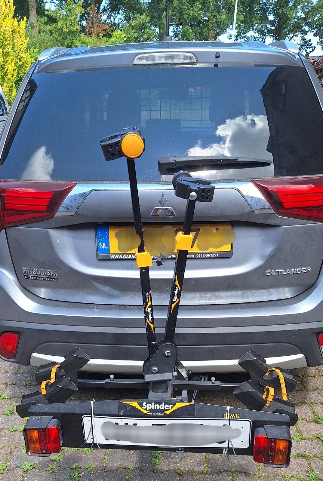 Fietsendrager Spinder Hawk, Ophalen, Trekhaakdrager