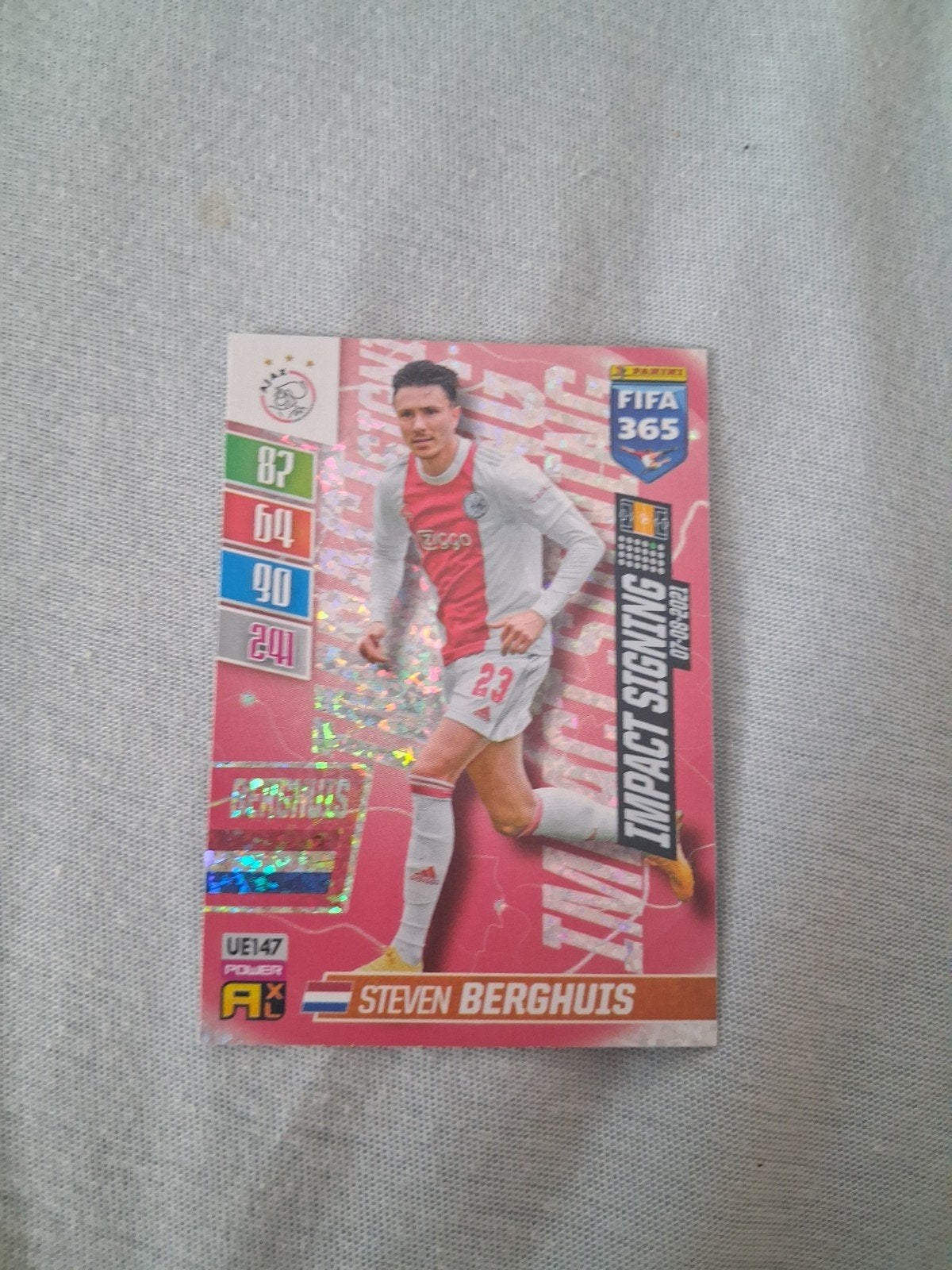 Steven Berghuis Impact Signing FIFA 365 Panini kaart, Ophalen of Verzenden, Zo goed als nieuw, Ajax, Spelerskaart