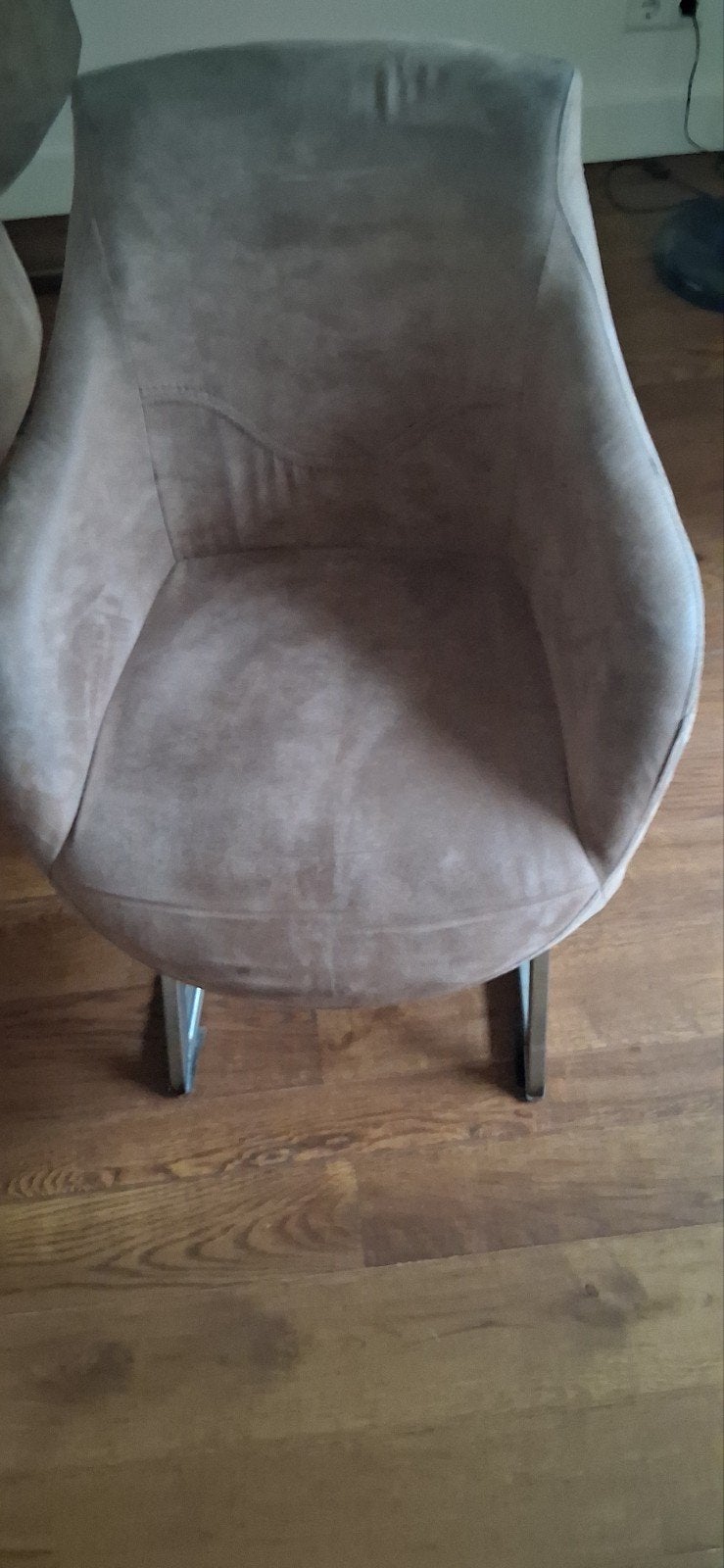 6 prachtige industriële taupe kleurige stoelen, Ophalen, Zo goed als nieuw, Overige kleuren, Vijf, Zes of meer stoelen