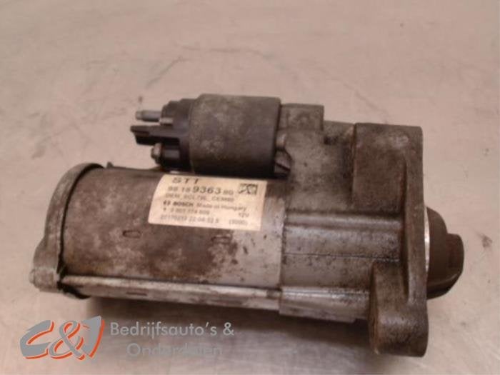 Startmotor van een Citroen Jumper, Auto-onderdelen, Motor en Toebehoren, Citroën, Gebruikt, 3 maanden garantie, Ophalen of Verzenden
