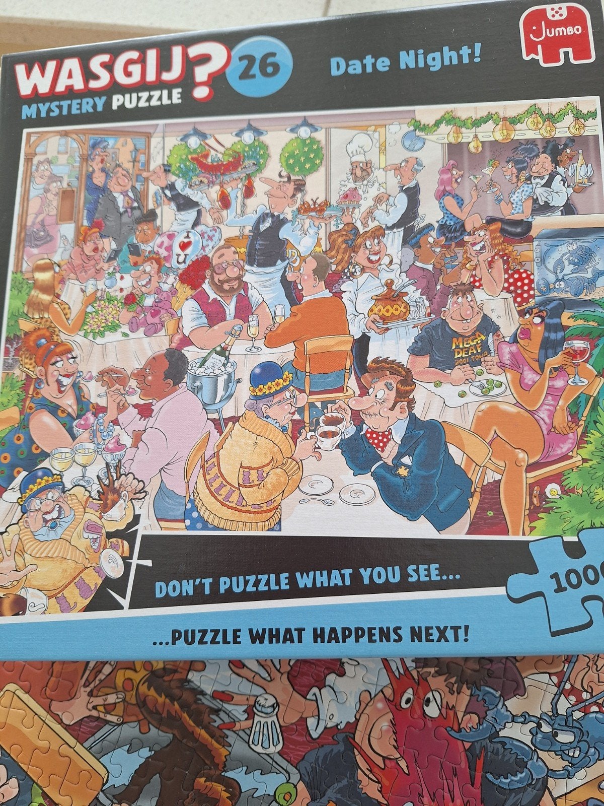 WasGij  Mysterie 26 1000st, Ophalen, 500 t/m 1500 stukjes, Zo goed als nieuw
