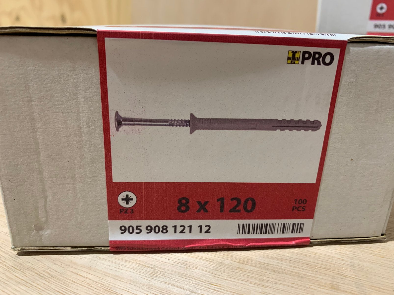 SWG Pro Slagplug 6x80 EN 8x120 – Nieuw in doos, Ophalen, 50 tot 100 mm, SWG, SWG