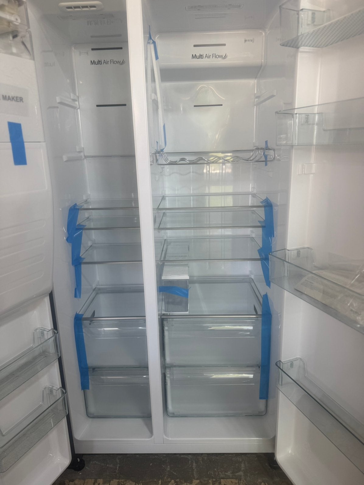 Hisense Amerikaanse koelkast watertank ijsblokjes nieuw zil, Ophalen, Hisense, Hisense, 200 liter of meer