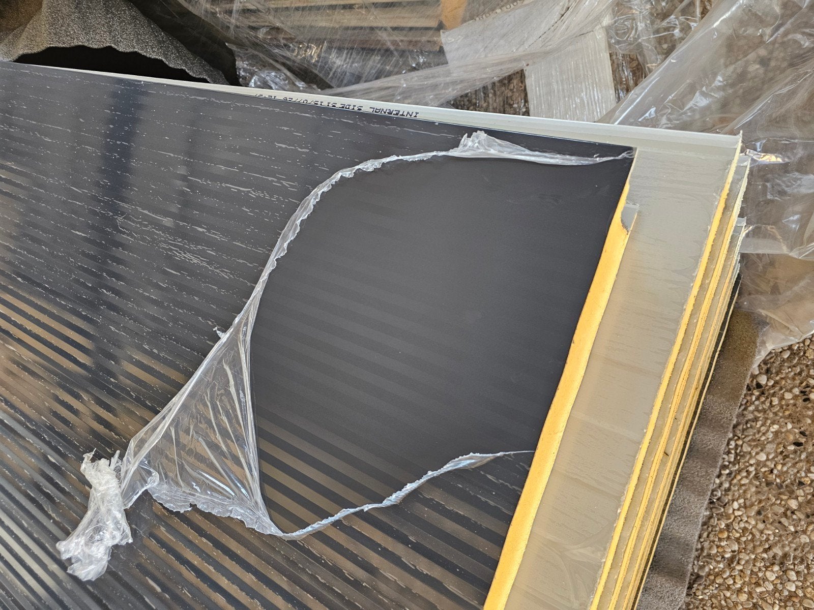 Partij Sandwichpanelen 60mm ral 7016 meerdere lengtes, Jssn, Nieuw, Info@bouwmaterialenhandel.com, Ophalen of Verzenden