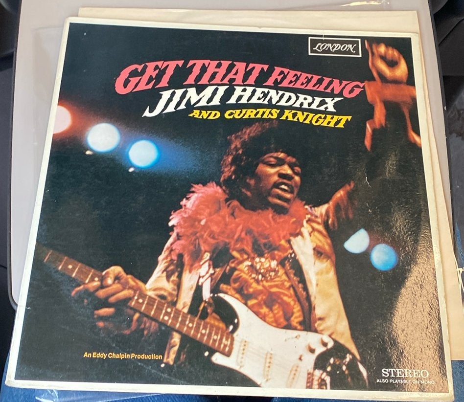 Jimi Hendrix lp and curtis knight - get that feeling, Ophalen of Verzenden, Zo goed als nieuw, 12 inch, Poprock