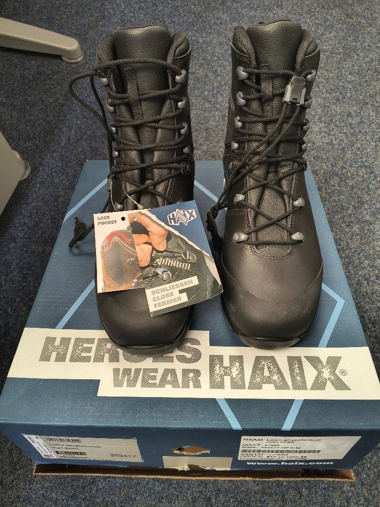 Haix Boots 42,5 nieuw in doos, Boots, Nieuw, Ophalen of Verzenden, Zwart