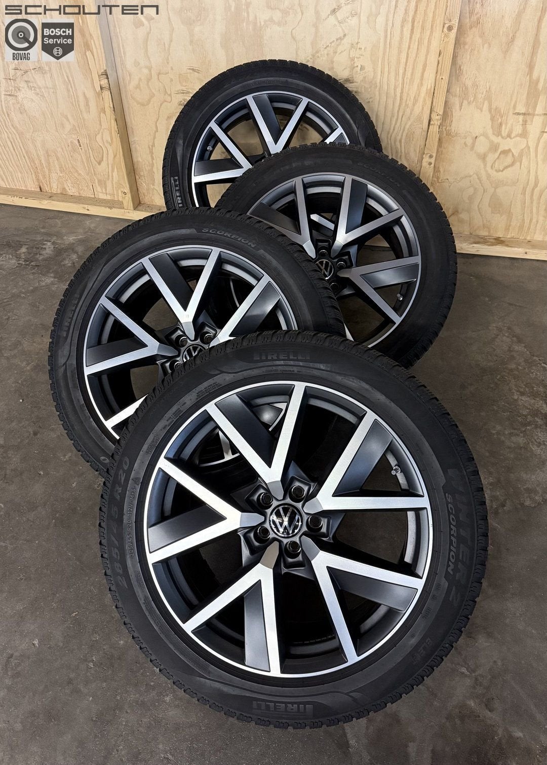 Origineel 20" Volkswagen Touareg Winterset, Gebruikt, -, -, Banden en Velgen