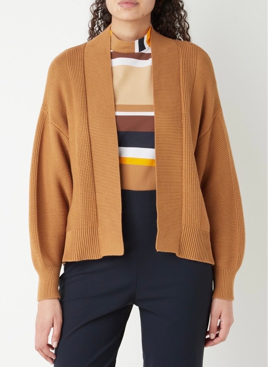 Studio Anneloes Lekker Dik Vest Maat L Mustard, Kleding | Dames, Truien en Vesten, Verzenden, Zo goed als nieuw, Maat 42/44 (L)
