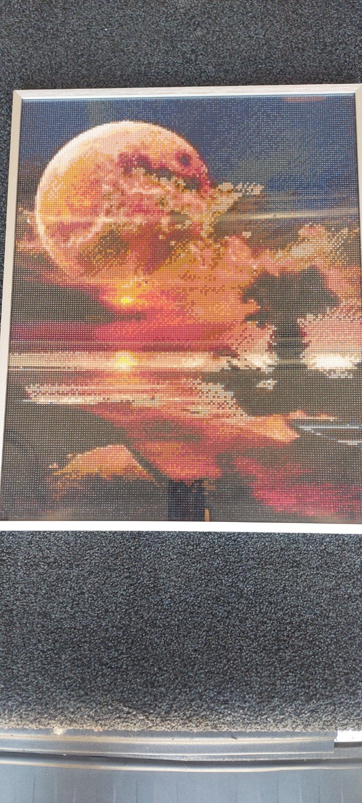 Diamond painting schilderij   heldere maan, Ophalen of Verzenden