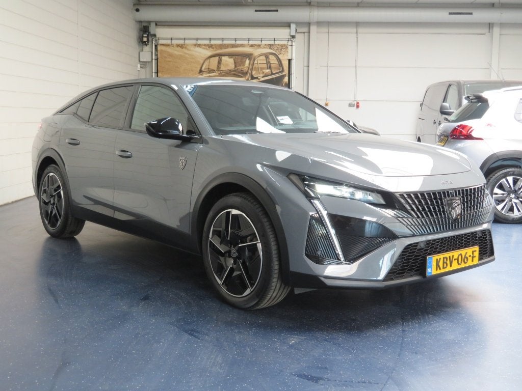 Peugeot 408 1.6 HYbrid 225 GT (bj 2024, automaat), Auto's, Peugeot, Gebruikt, Euro 6, 4 cilinders, 1681 kg