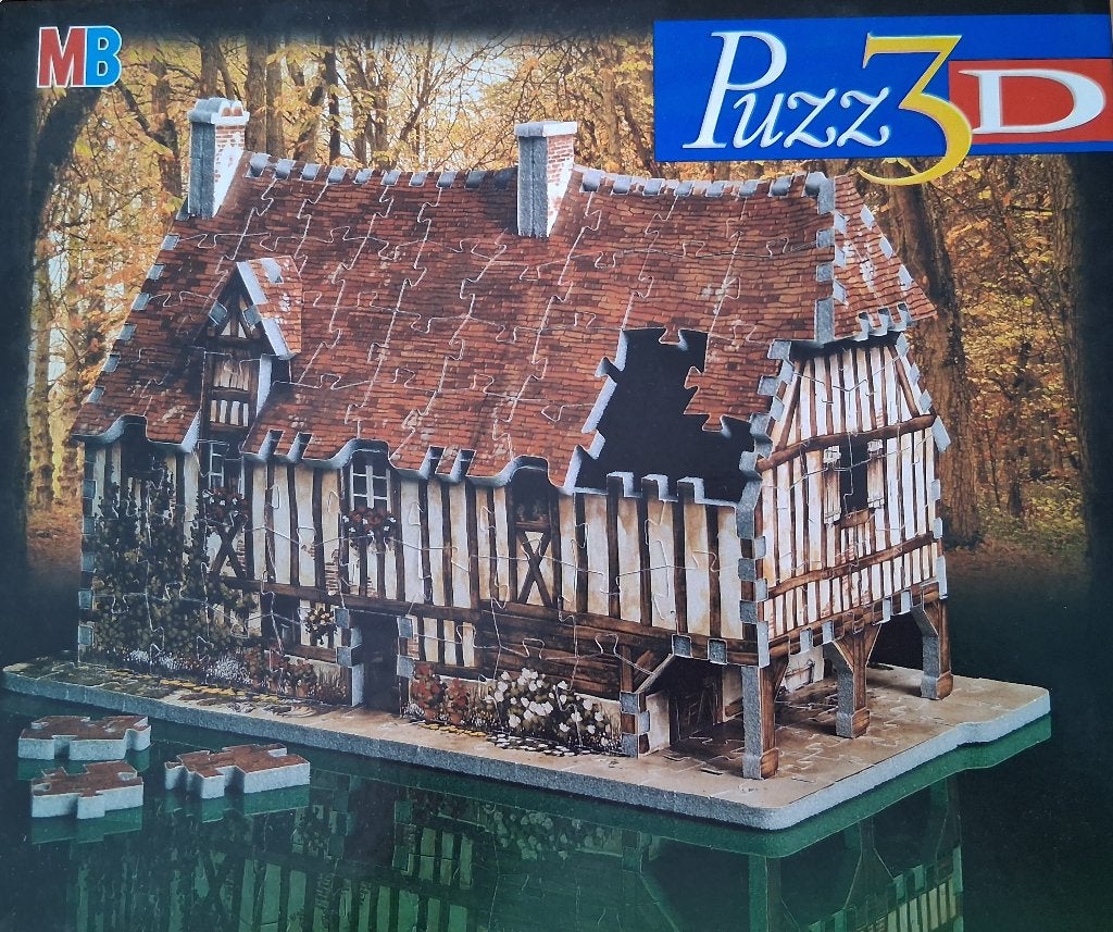 Puzz3D - Normandisch Huis, Ophalen of Verzenden, Minder dan 500 stukjes, Zo goed als nieuw, Rubik's of 3D-puzzel