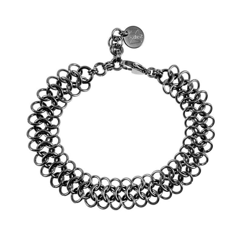 Armband Unisex Europese weeftechniek RVS Gepolijst 4mm Breed, Sieraden, Tassen en Uiterlijk, Armbanden, Staal, Birgitta-Gracht 33, 6465 EL Kerkrade, Nederland