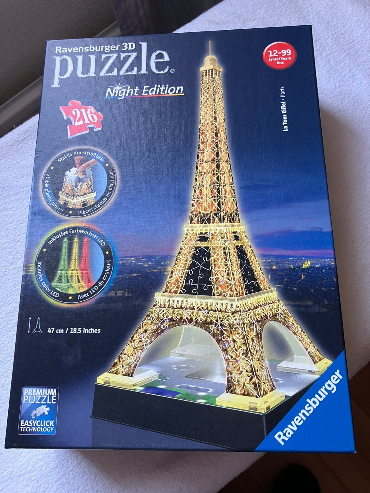 3D puzzel eifeltoren leuk voor sint of kerst ., Ophalen of Verzenden, Zo goed als nieuw