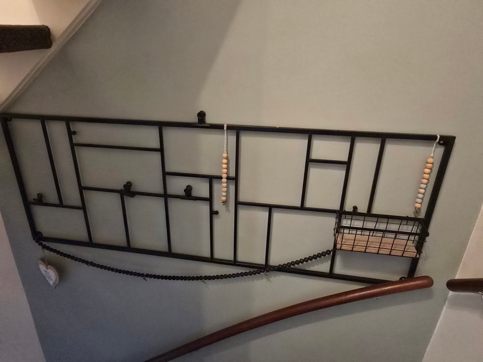 Metalen wandrek Xenos 150x55 cm met accessoires, Ophalen, Metaal, Industrieel, Gebruikt