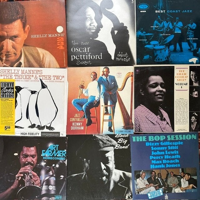 9 x jazz vinyl elpees, Cd's en Dvd's, Vinyl | Pop, Gebruikt, Overige genres, LP, Originele persing, Reissue, 12 inch, Ophalen of Verzenden
