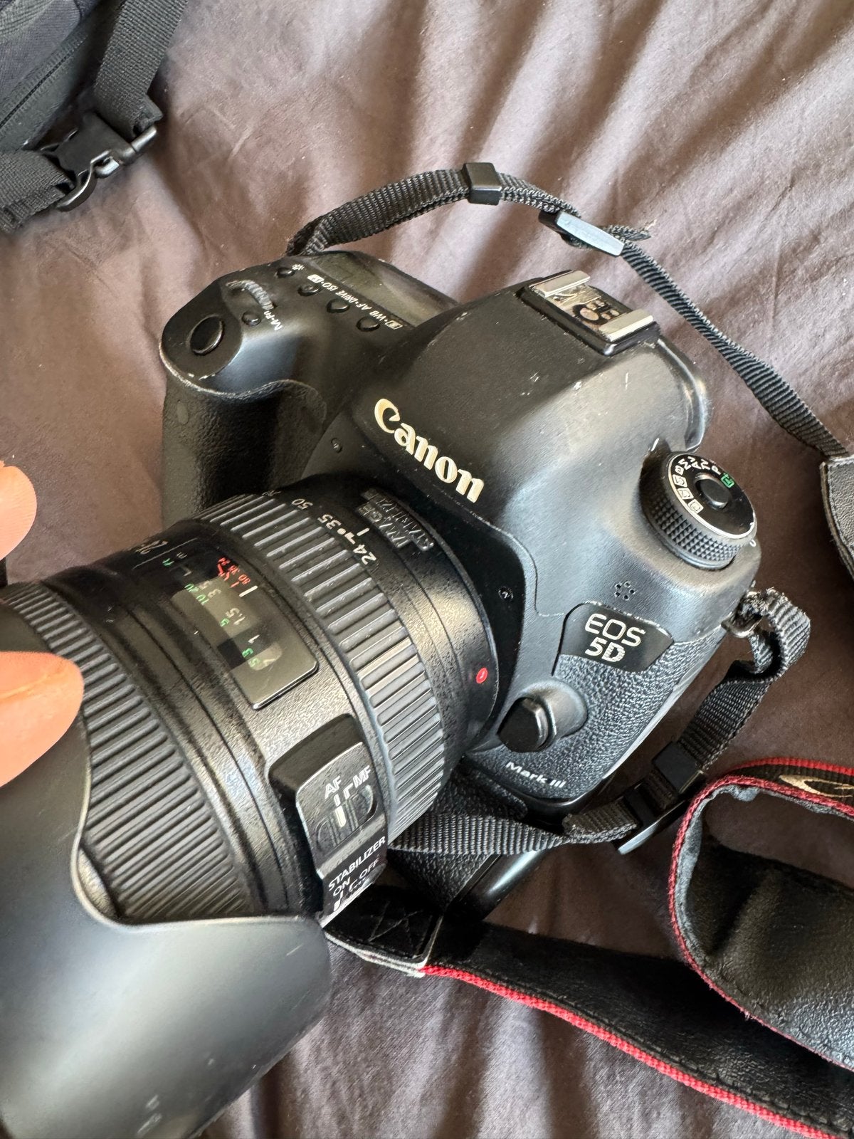Canon EOS 5D Mark III met EF 24-105 L IS USM lens en accesso, Ophalen, Gebruikt, Spiegelreflex, Canon