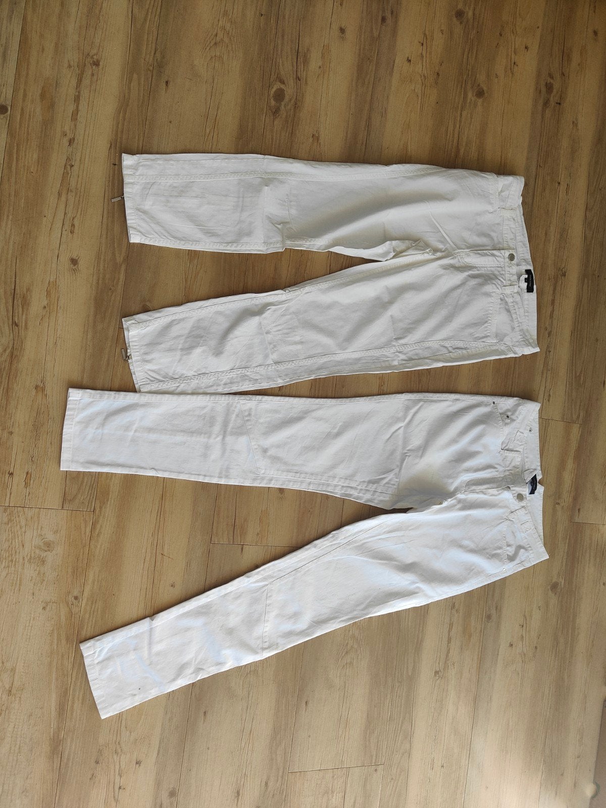 2 witte broeken van Claudia Sträter Witte Maat 40 zomerbroek, Maat 38/40 (M), Wit, Ophalen of Verzenden, Zo goed als nieuw