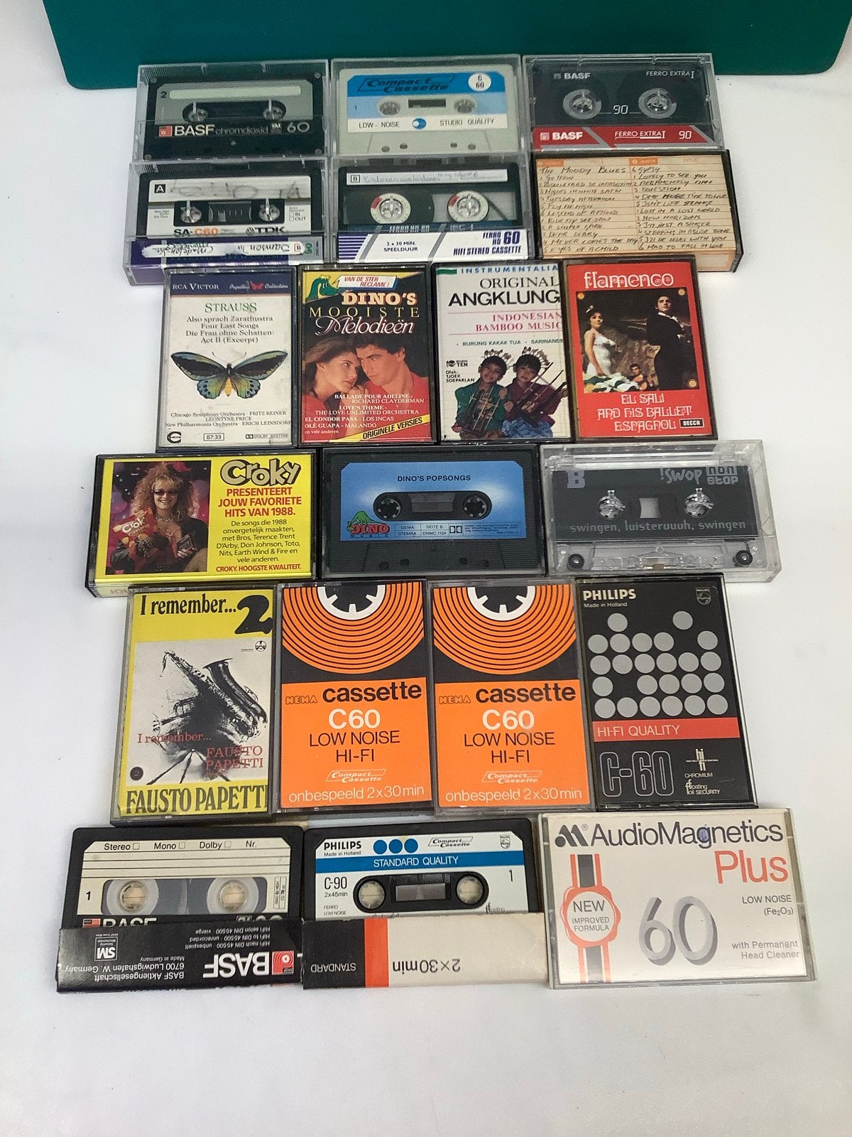 Stapel cassettebandjes, voorbespeeld, gebruikt., Gebruikt, Ophalen of Verzenden, Voorbespeeld, Pop