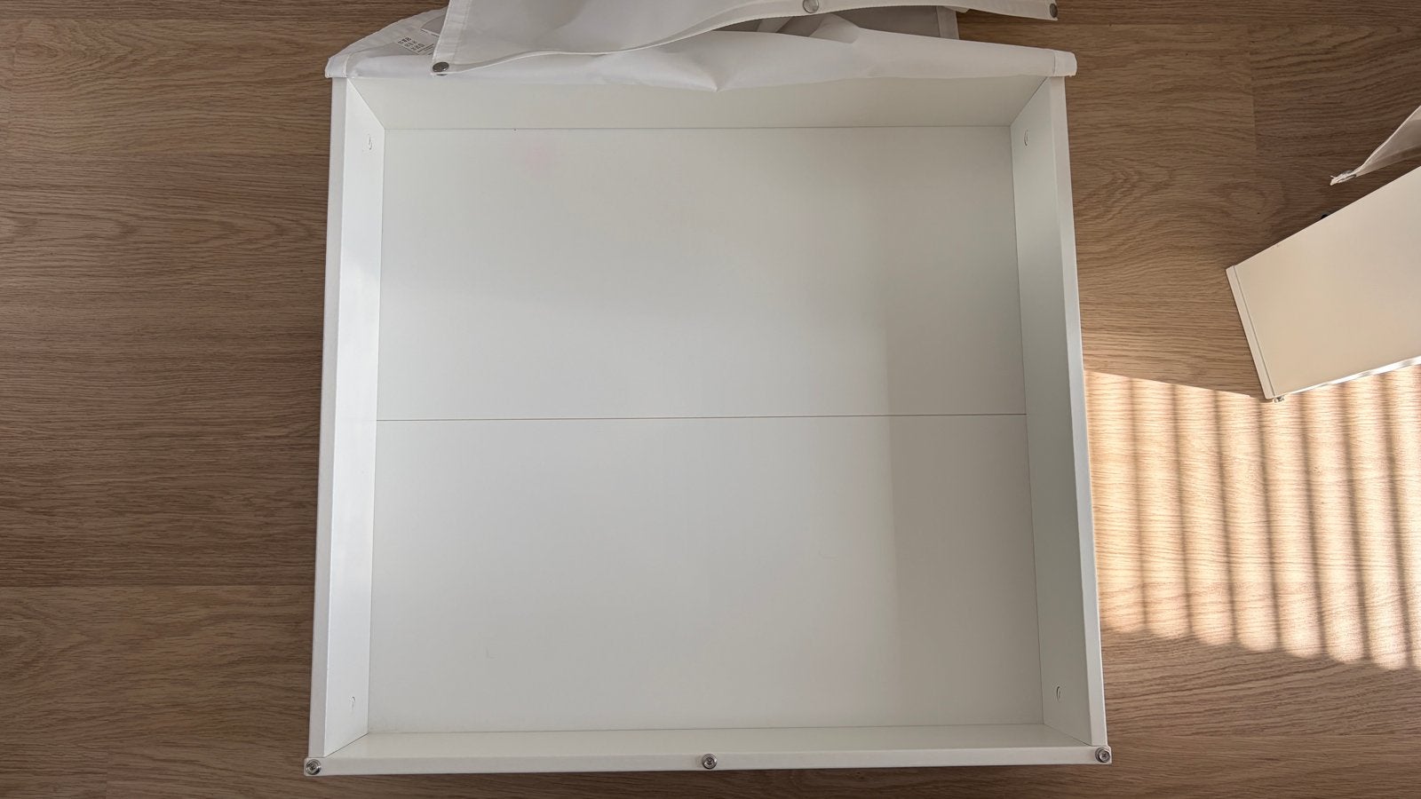 Opberglades onder bed - 70x65x18 cm, Ophalen, Gebruikt, Eenpersoons, Wit