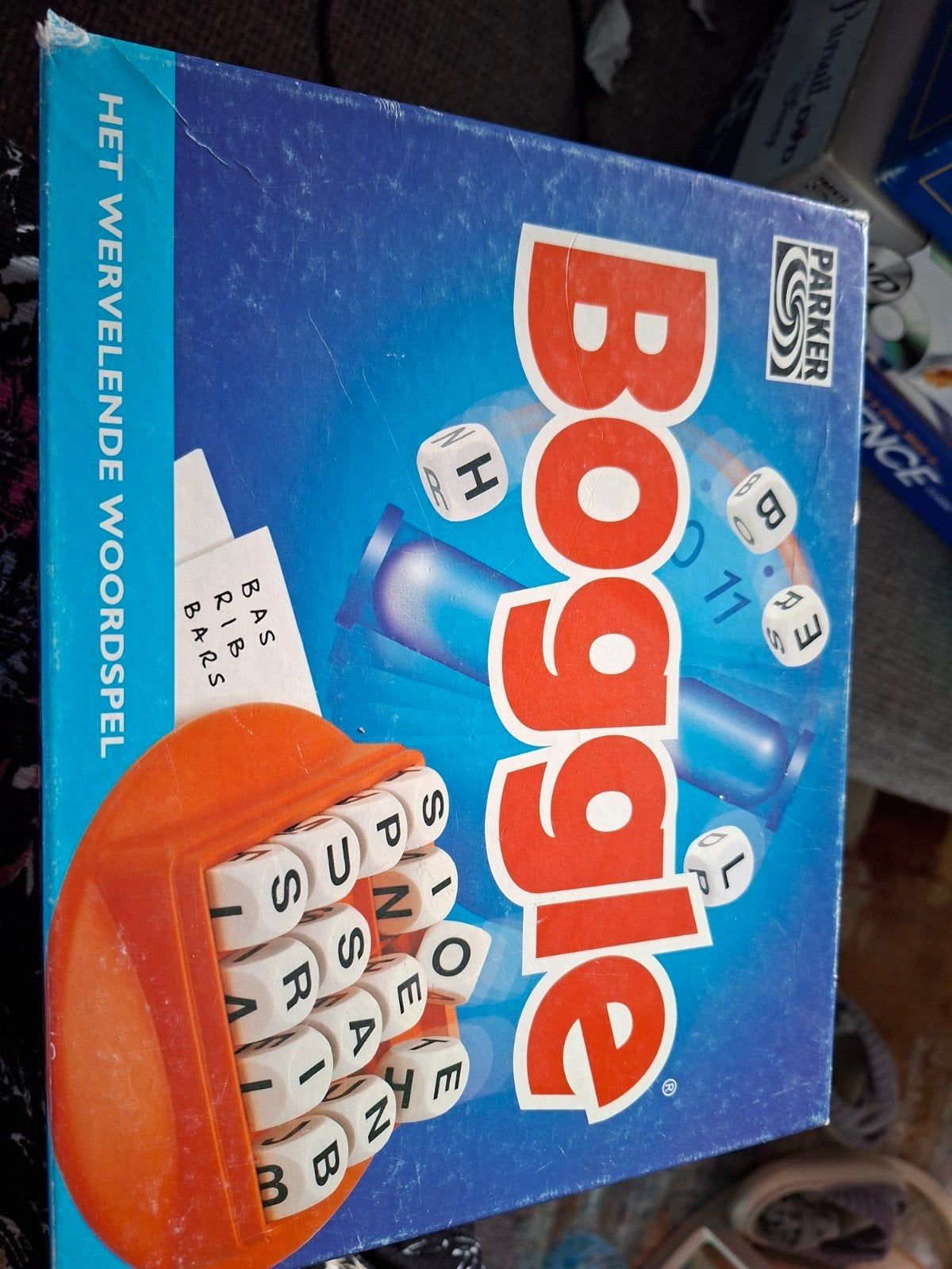 Boggle - Het wervelende woordspel van Parker, Hobby en Vrije tijd, Een of twee spelers, Ophalen of Verzenden, Gebruikt, Parker