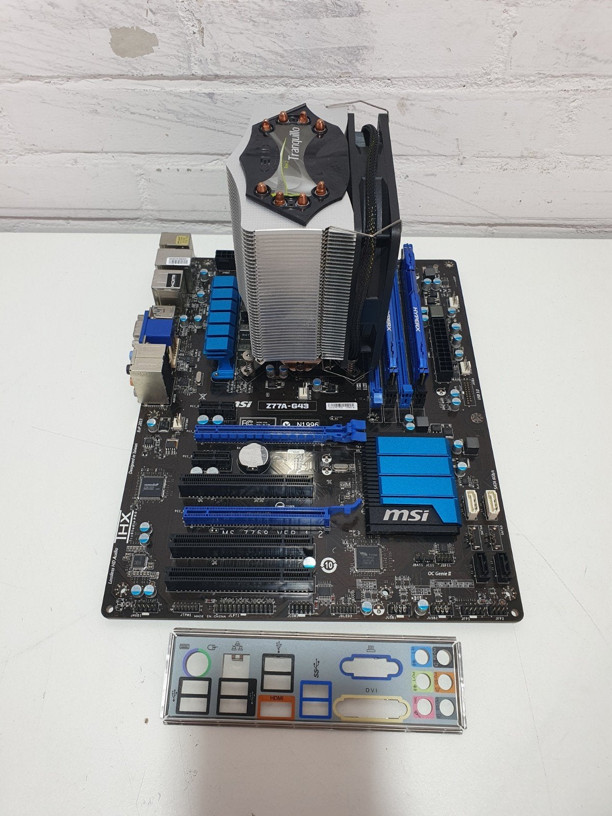 Intel Core i7-2600K + MSI Z77A-G43 Set 8GB DDR3 RAM & Koeler, ., Refurbished, DDR3, Ophalen of Verzenden