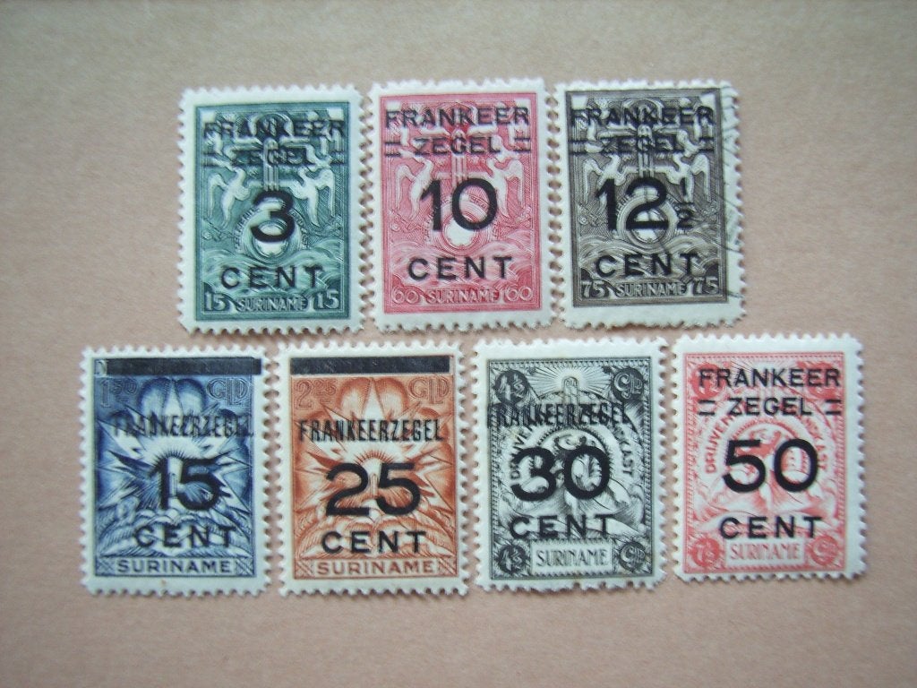 3   Suriname 130-136, Ophalen of Verzenden