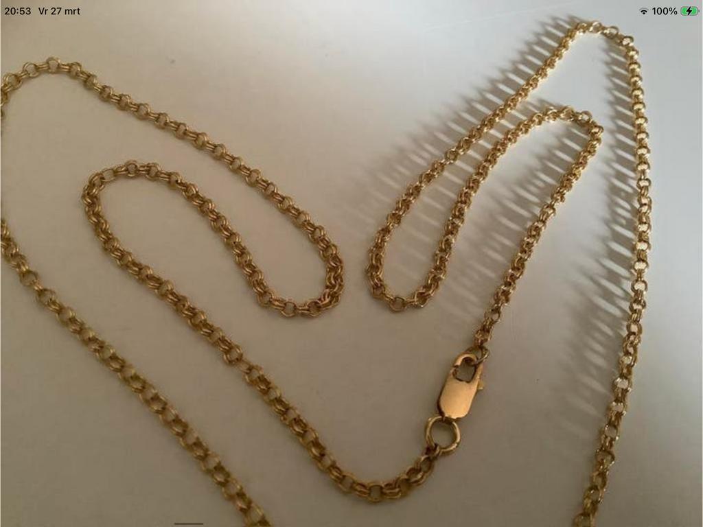 Geweldige nieuw ketting Jasseron 18 karaat goud 750 , 12 g, Sieraden, Tassen en Uiterlijk, Kettingen, Verzenden, Nieuw, Goud, Goud