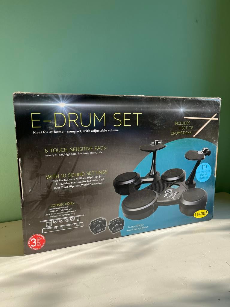 Nieuw E-Drum Set - Compact & Veelzijdig, Ophalen, Nieuw, Overige merken, Elektronisch