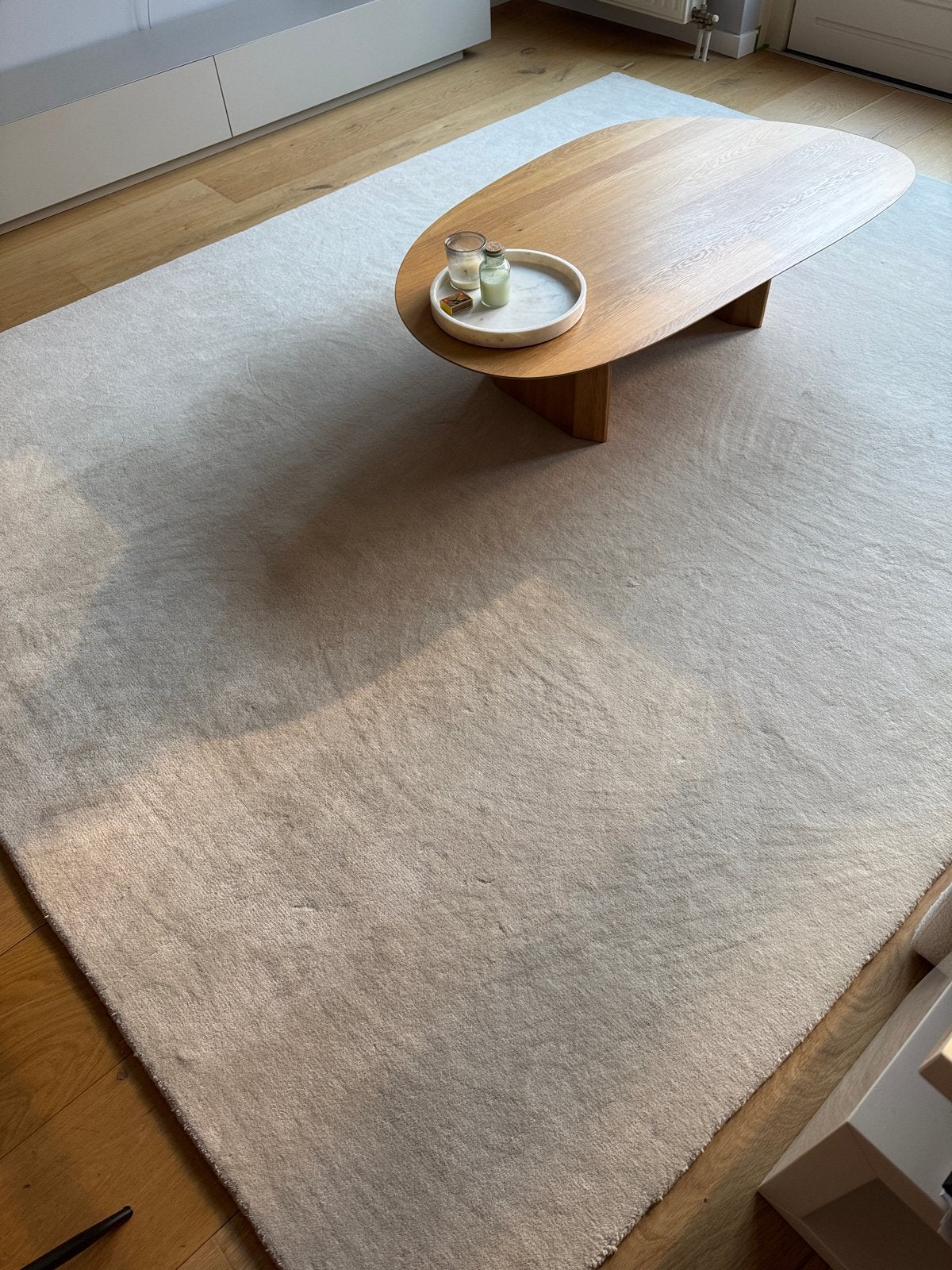 Nordic Knots Grande Vloerkleed Dusty White 305x250cm, Ophalen, Wit, 200 cm of meer, Zo goed als nieuw