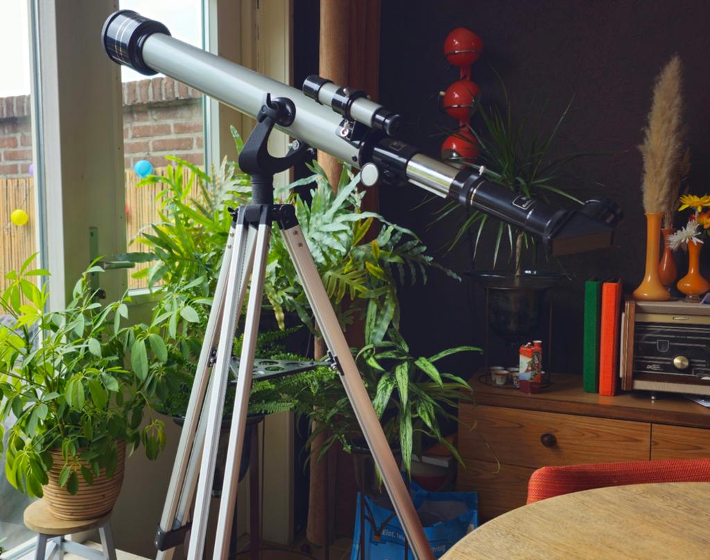 Telescoop Galaxy met doos, Ophalen, Minder dan 80 mm, Lenzentelescoop (refractor), Met statief