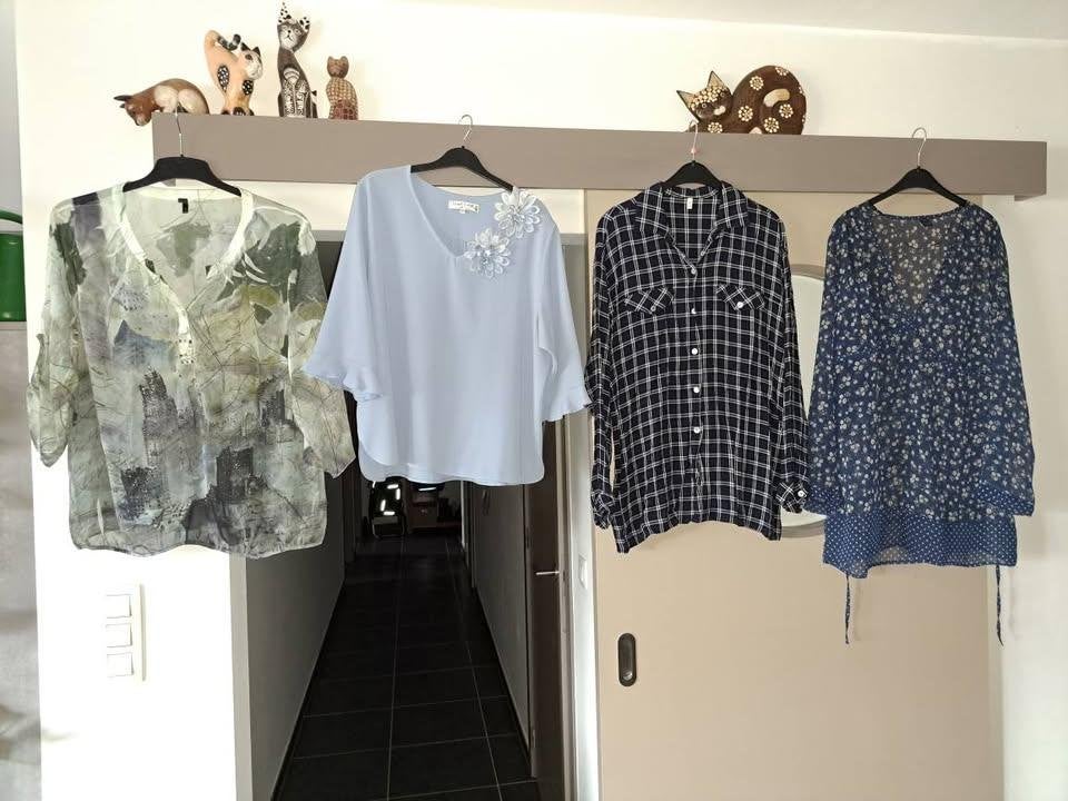 Blouses blauw, XXL, Kleding | Dames, Ophalen of Verzenden, Zo goed als nieuw, Maat 46/48 (XL) of groter, Blauw