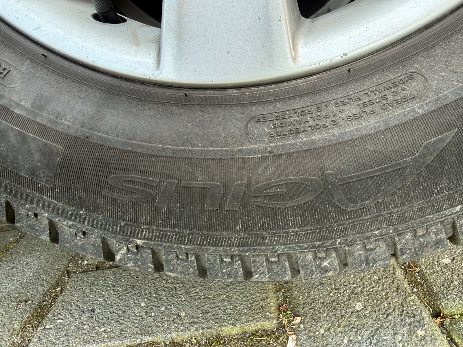 Set van 4 gebruikte Michelin Agilis / Roadian CT8 banden, Ophalen, 16 inch, Overige, Banden en Velgen