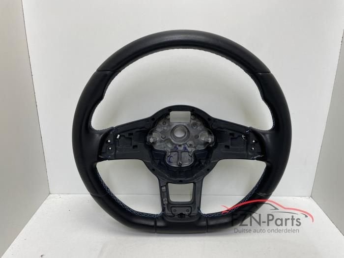 VW Golf 7 5G GTE Stuur F1 Blauwe stiksel Kaal, Ophalen of Verzenden, Gebruikt