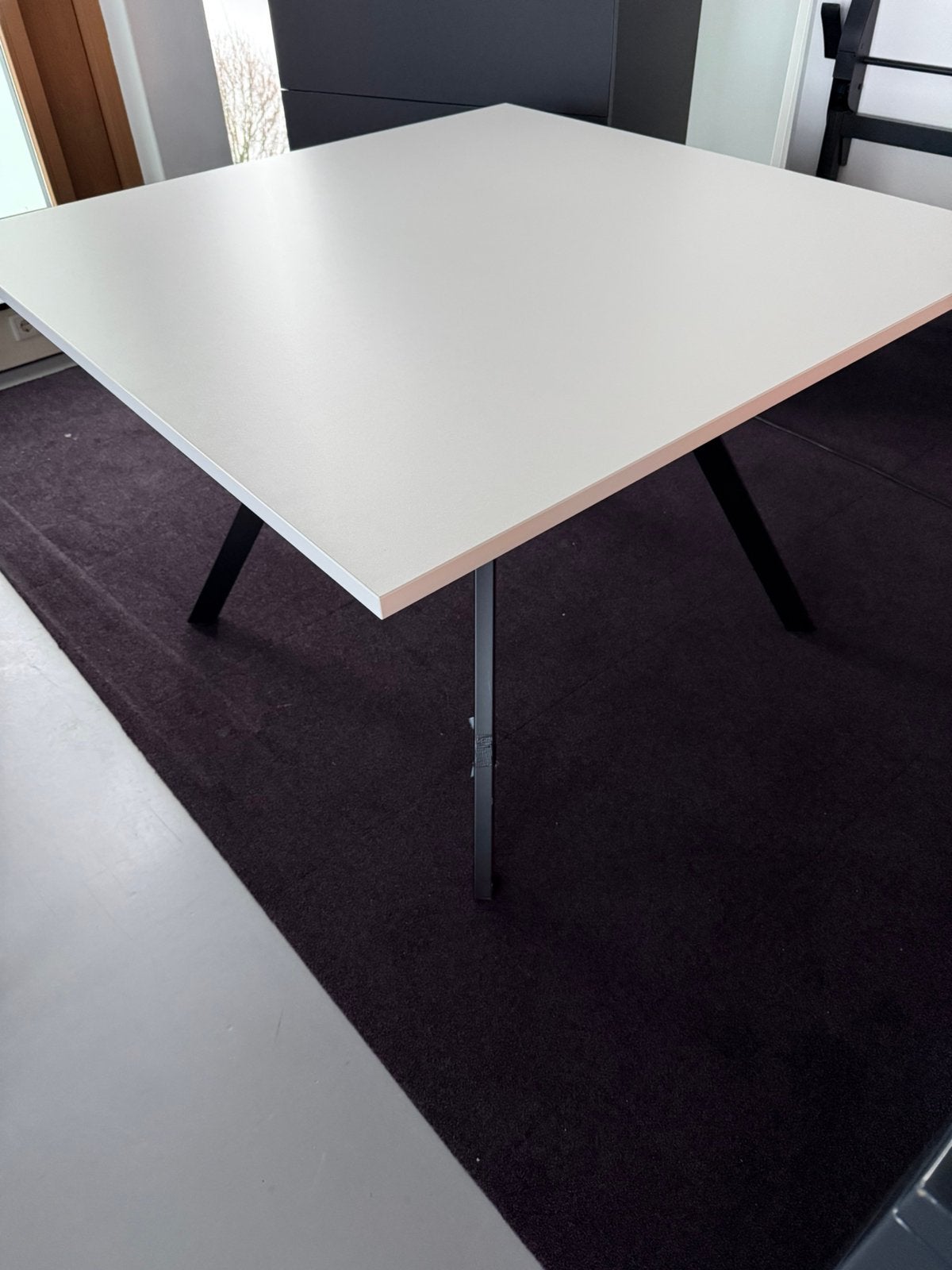 Vierkante tafel - wit, Ophalen of Verzenden, Gebruikt