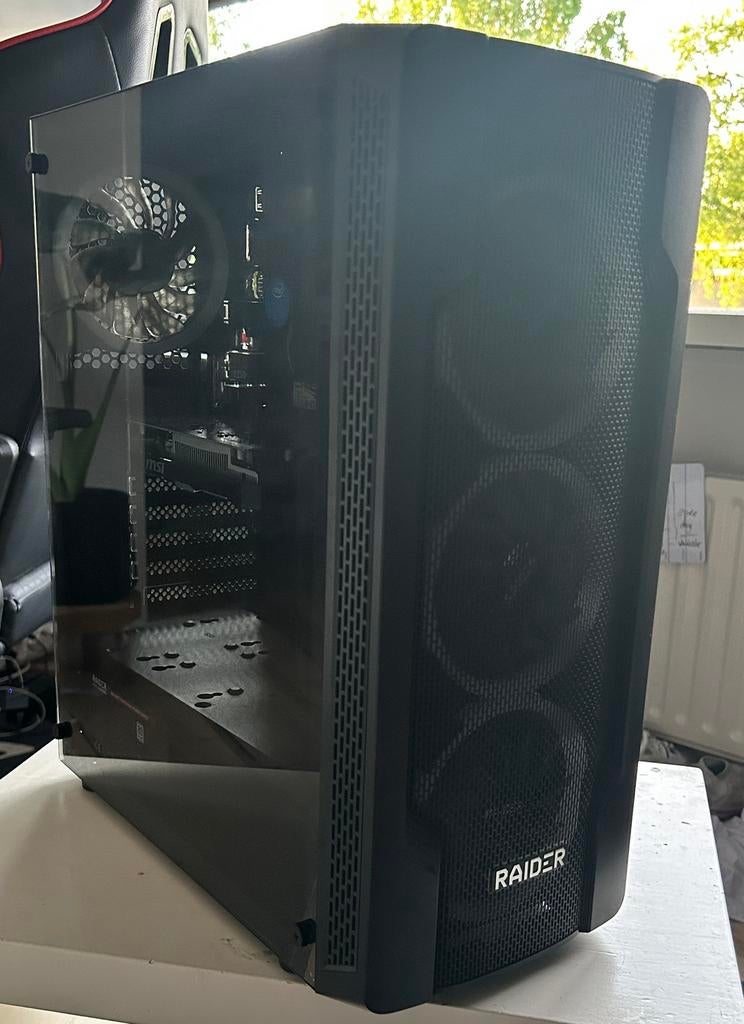 Gaming PC met blauwe LED verlichting - Perfect voor beginner, Ophalen, Gebruikt, Met videokaart, Gaming
