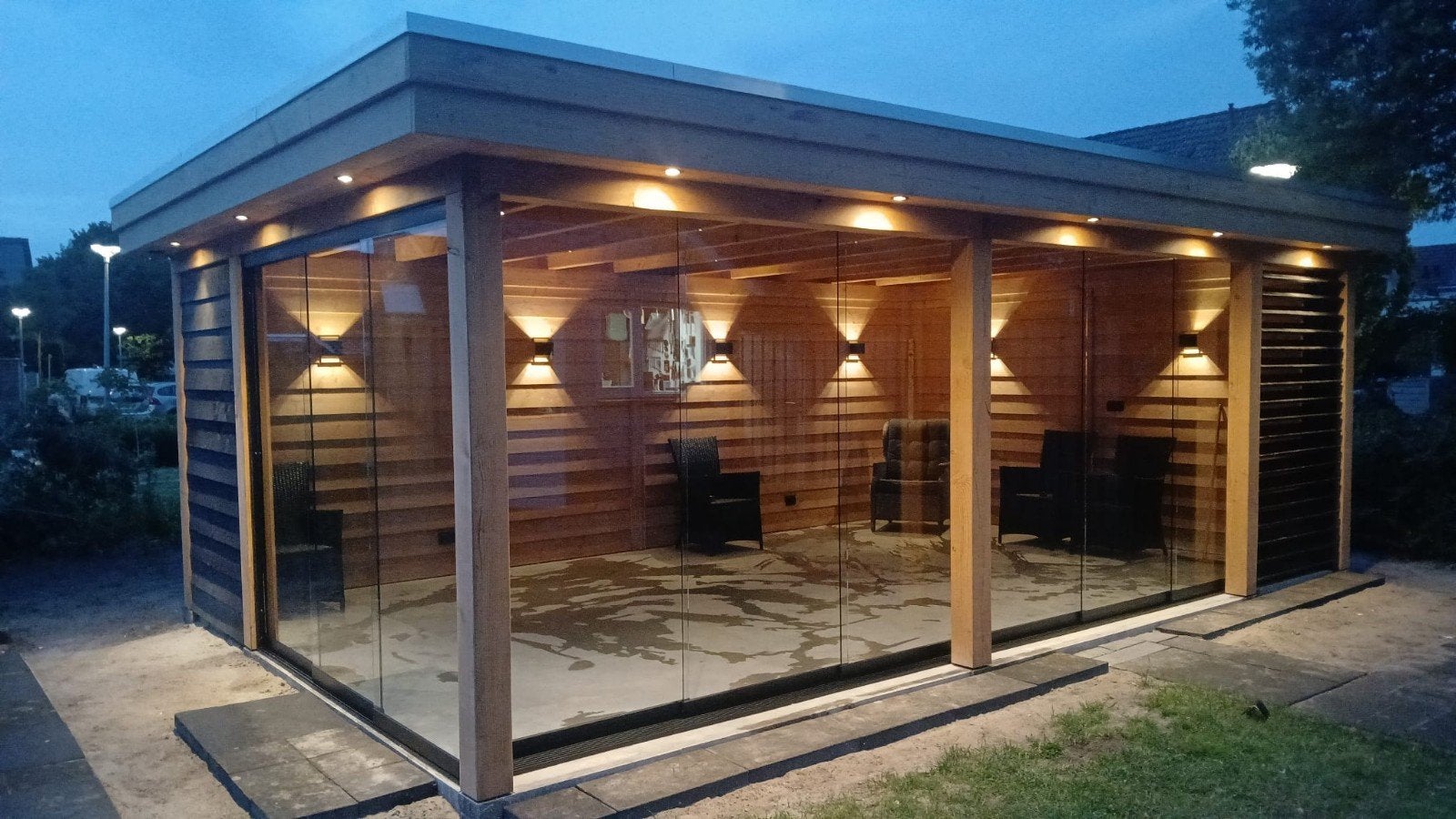 Glazen schuifwanden op maat, Ophalen, Overige materialen, 225 cm of meer, Nieuw