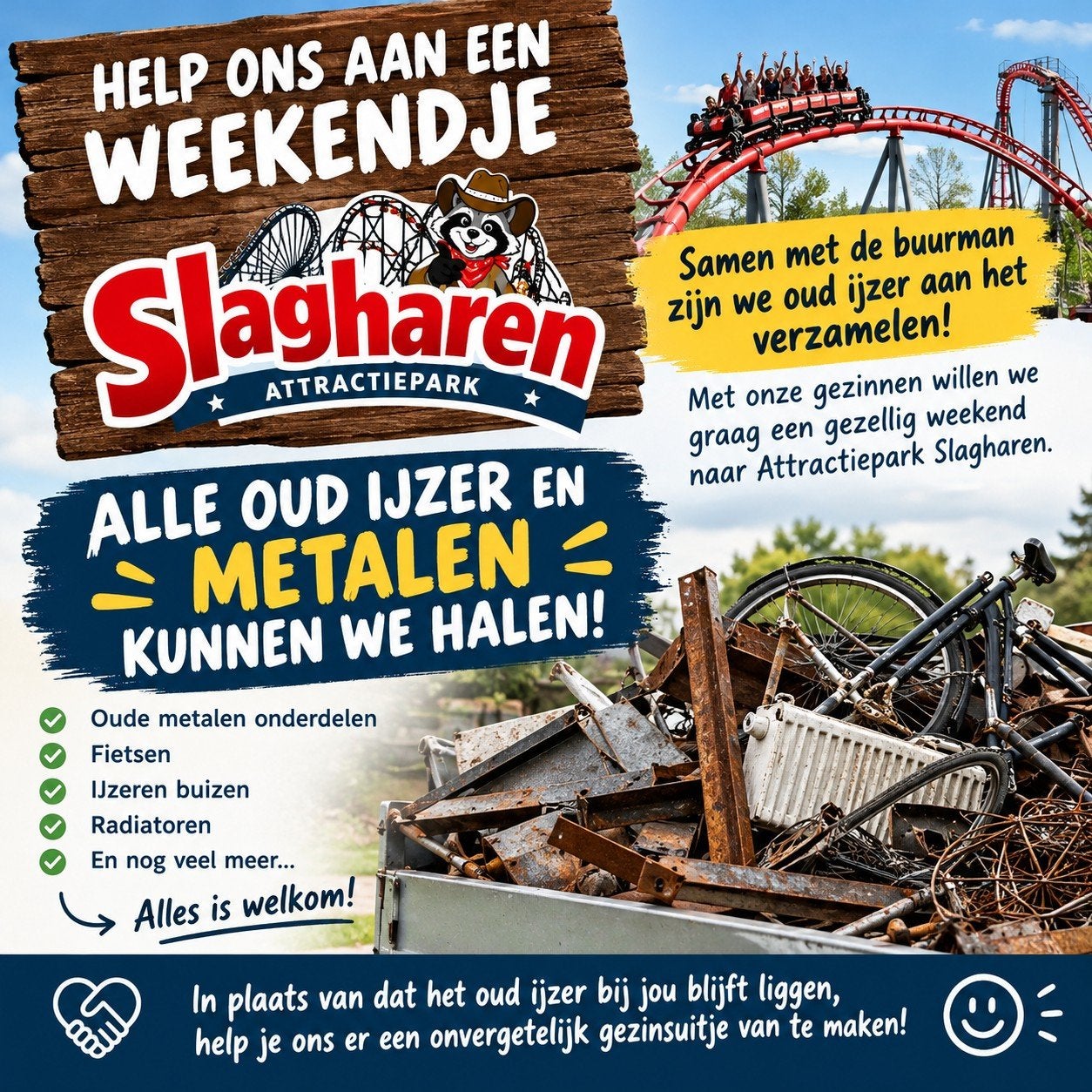 Gratis ophalen van oud ijzer en metalen kabels accu tv, Ophalen of Verzenden
