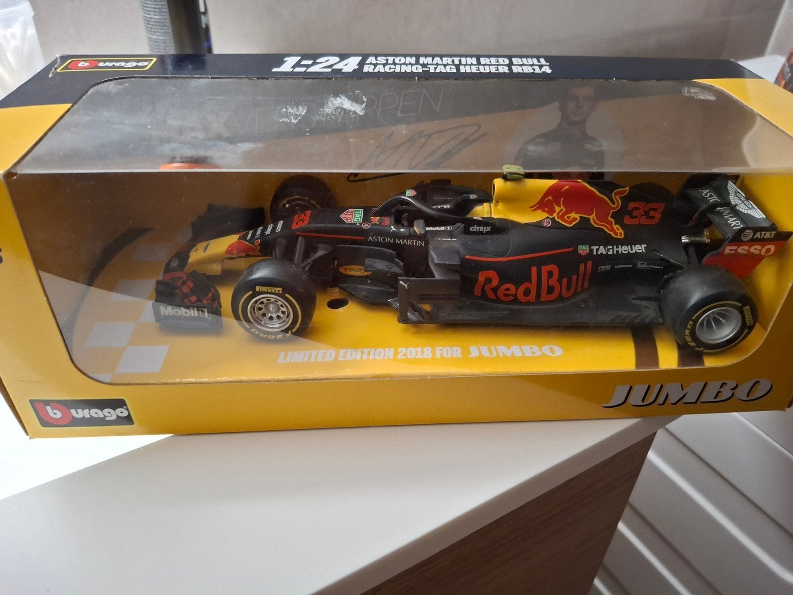 Burago Aston Martin Max Verstappen RB14 1:24 Jumbo, Ophalen