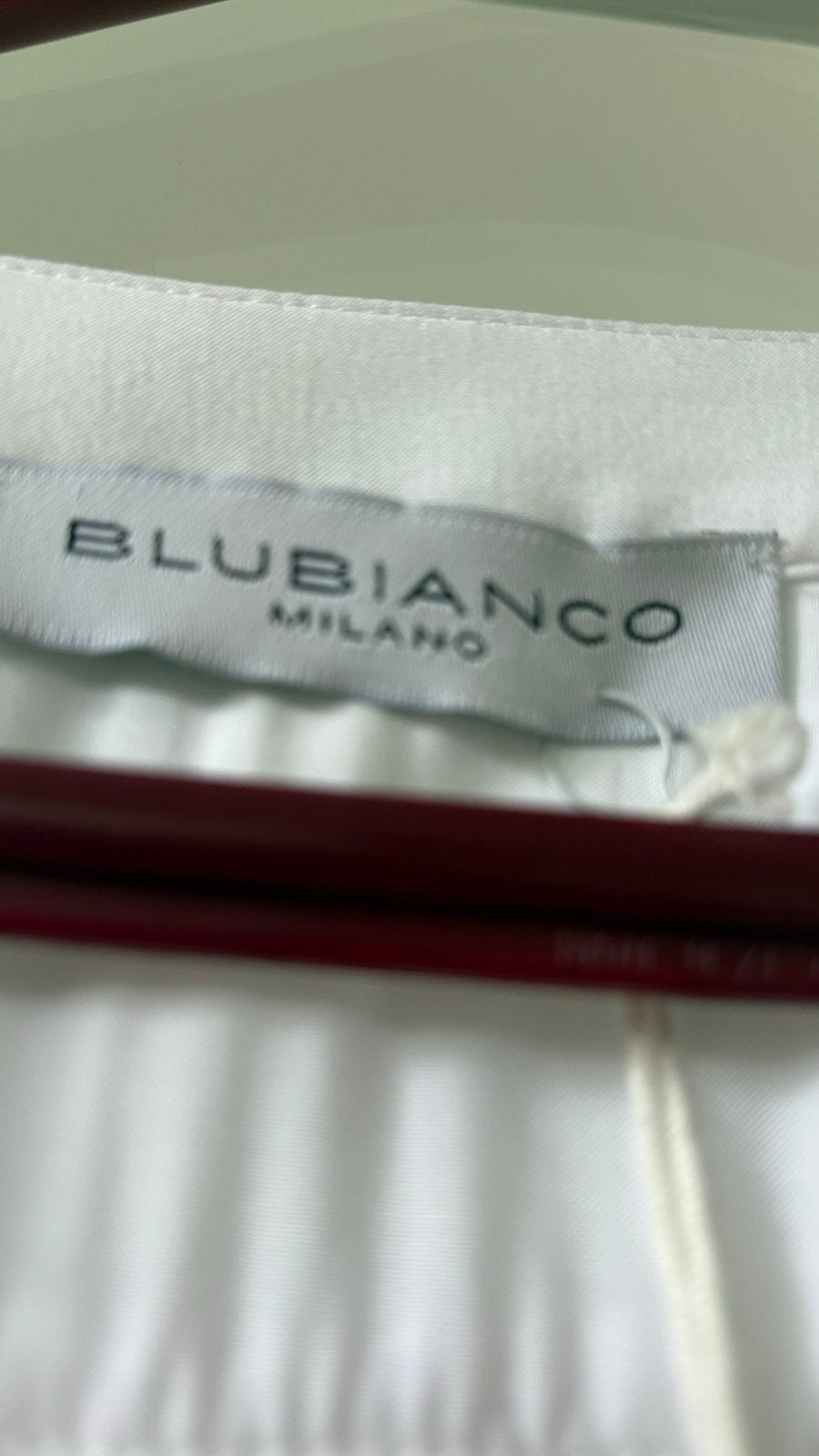 Blubianco Milano Witte Maxi Jurk met Trekkoord, Kleding | Dames, Jurken, Maat 38/40 (M), Wit, Nieuw, Ophalen of Verzenden