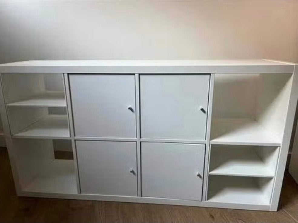 14x Kallax DEUREN inc. Inzetten Ikea wit o.a. hoogglans, Ophalen, Zo goed als nieuw