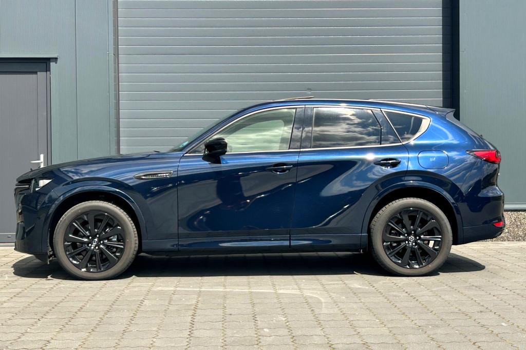 Mazda CX-60 2.5 e-SkyActiv PHEV Homura Plus VOL! (bj 2024), Auto's, Mazda, Automaat, Zwart, 4 cilinders, Blauw