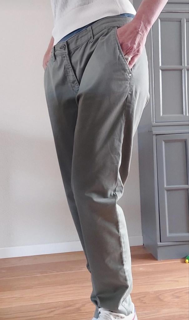 Esprit 40 chino legergroen khaki, Maat 38/40 (M), Ophalen of Verzenden, Zo goed als nieuw, Lang