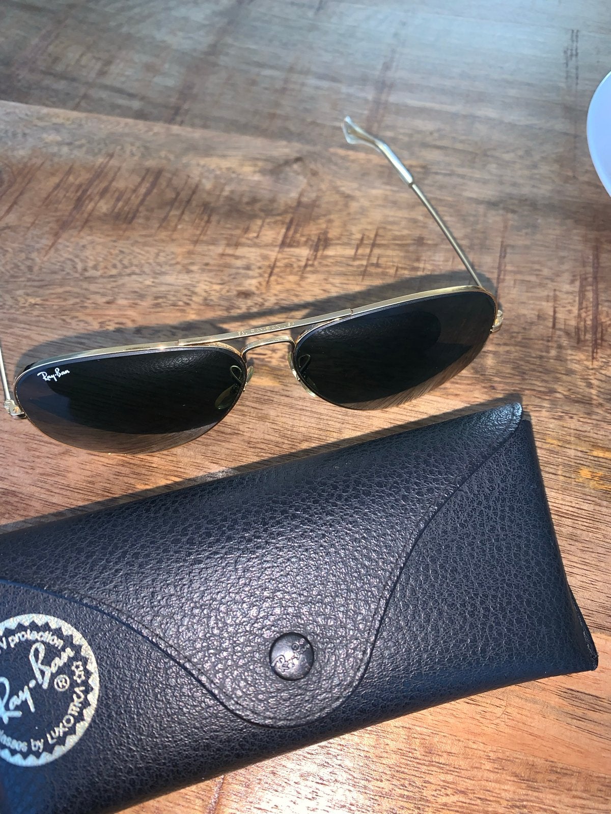 Vintage Bausch & Lomb Ray-Ban Aviator Zonnebril, Sieraden, Tassen en Uiterlijk, Zonnebrillen en Brillen | Heren, Zonnebril, Zwart