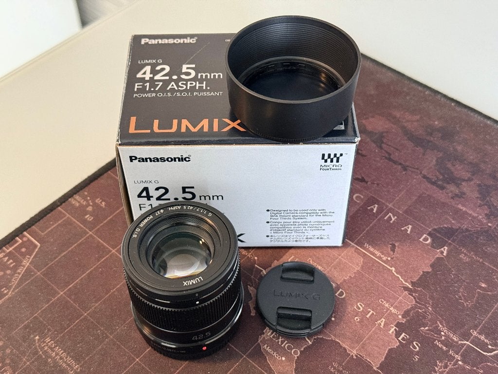 Panasonic LUMIX G 42.5mm F1.7 ASPH POWER O.I.S. portretlens, 42 mm, Micro Four Thirds, Ophalen of Verzenden, Zo goed als nieuw