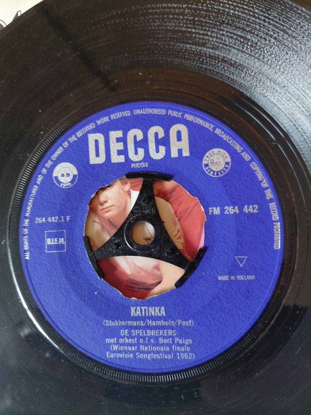 De Spelbrekers - Katinka / Carnaval (Eurovisie Songfestival), Gebruikt, 7 inch, Ophalen of Verzenden, EP