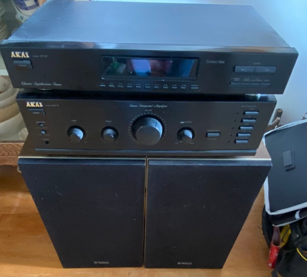 Versterker-Tuner-Speakers, Ophalen, Gebruikt, Losse componenten, Akai