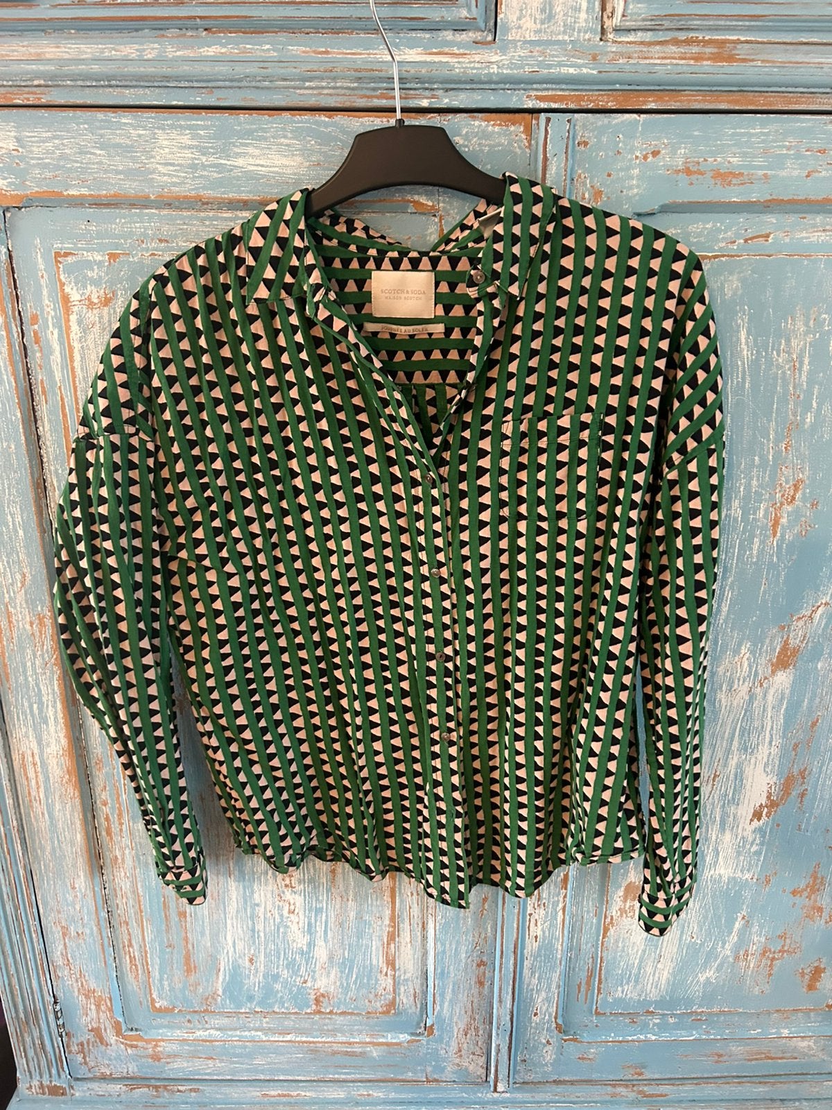 Scotch & Soda blouse (s), Ophalen of Verzenden, Gedragen, Maat 36 (S), Groen